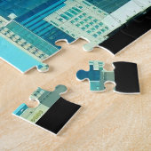 CLEVELAND OHIO SKYLINE LEGPUZZEL (Zijkant)