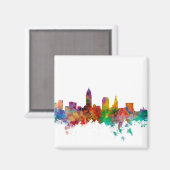Cleveland Ohio Skyline Magneet (Voorkant / Achterkant)