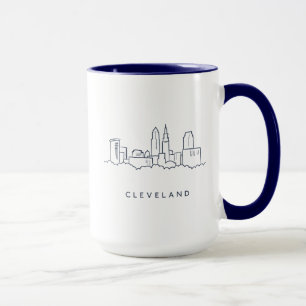 Cleveland Ohio Skyline Mok