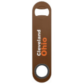 Cleveland, Ohio Speed Bottle Open Speed Flessenopener (Achterkant)