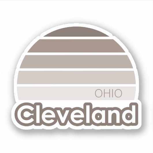 Cleveland Ohio Sticker (Voorkant)