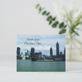CLEVELAND, OHIO SUR LA carte postale DU LAC (Debout devant)