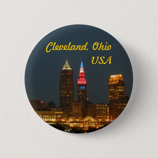 Cleveland Ohio USA Button (Voorkant)