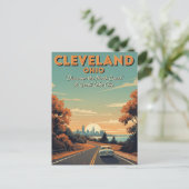 Cleveland Ohio Vintage Travel Briefkaart (Staand voorkant)