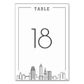 Cleveland, Ohio Wedding | Tabelnummer Kaart (Achterkant)