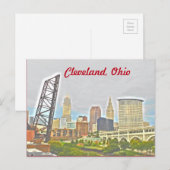 Cleveland, Ohio West Bank Voir carte postale (Devant / Derrière)