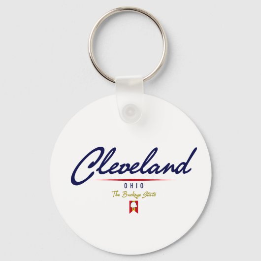 Cleveland Script Sleutelhanger (Voorkant)