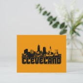 Cleveland Skyline Briefkaart (Staand voorkant)