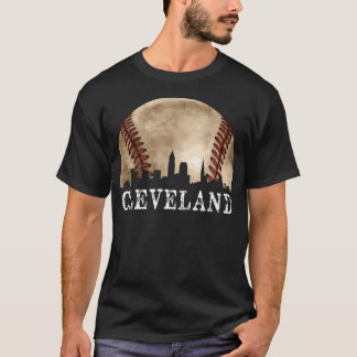 Cleveland Skyline City honkballiefhebber T-shirt