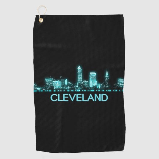 Cleveland Skyline Golfhanddoek (Voorkant)