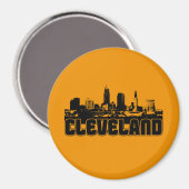 Cleveland Skyline Magneet (Voorkant / Achterkant)