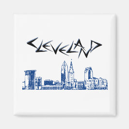 Cleveland Skyline Magneet
