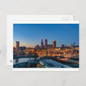 Cleveland Skyline op Sunset Briefkaart (Voorkant / Achterkant)