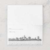 Cleveland Skyline Place Cards (Buitenkant ongevouwen)