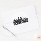 Cleveland Skyline Ronde Sticker (Envelop)