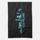 Cleveland Skyline Theedoek (Verticaal)