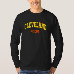 Cleveland State of Ohio Sporty Aesthetic Cleveland T-shirt