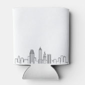 Cleveland Stylized Skyline | Koelbox voor weddensc Blikjeskoeler (Achterkant)