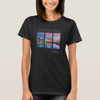 Cleveland Sunset CLE The Land Downtown Skyline Ohi T-shirt