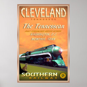 CLEVELAND Tennessee Southern Railway Affiche de vo