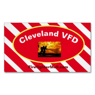 Cleveland VFD Flames Magnetische Visitekaartjes Magnetisch Visitekaartje