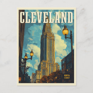 Cleveland Vintage Travel Briefkaart