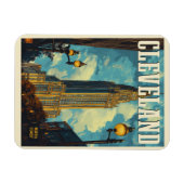 Cleveland Vintage Travel Magneet (Horizontaal)