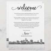 Cleveland Wedding Weekend Welkomstroute (Voorkant / Achterkant)