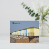 Cleveleys Beach Huts Briefkaart (Staand voorkant)