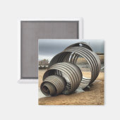Cleveleys Mary's Shell Sculpture Magnet (Recto/Verso)