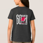 Clever Anti-Ignorance Message Youth Tri-blend  Shirt (Achterkant)