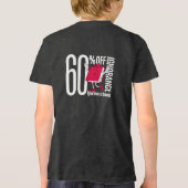 Clever Anti-Ignorance Message Youth Tri-blend  Shirt (Achterkant)