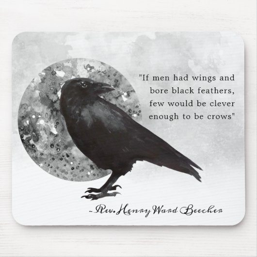 Clever as Crows Mousepad Muismat (Voorkant)