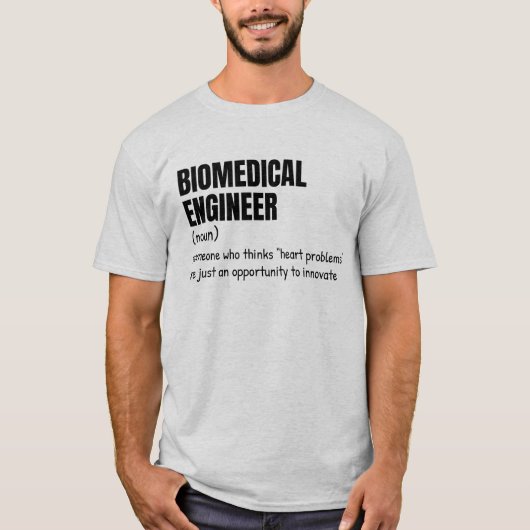 Clever Biomedical Engineer Definition Shirt (Voorkant)