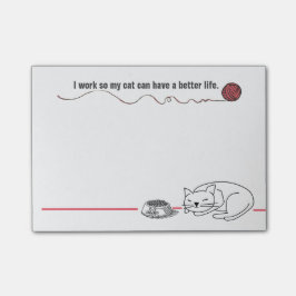 Clever Cat Humor Post-it Notes