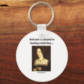 Clever Creations Blue Uni-adults Modern Round Coll Sleutelhanger (Voorkant)