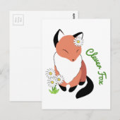 Clever Fox Briefkaart (Voorkant / Achterkant)