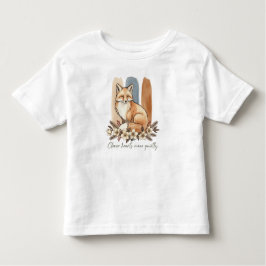 Clever Fox Quote Watercolor Art Kinder Shirts