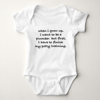 Clever Future Plumber Potty Humor Romper