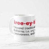 Clever [ kree-ey-tiv-i-tee] Mug de café (Devant gauche)