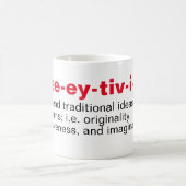 Clever [ kree-ey-tiv-i-tee] Mug de café (Centre)