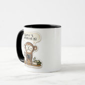 Clever Monkey - "Therapie is duur" Grappig Mok (Voorkant links)