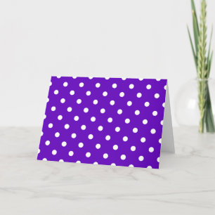 Clever Purple Polka Dot Cards, Notecards, Stickers Kaart