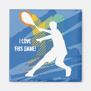 Clever Tennis Magnet: Ik hou van dit spel Magneet
