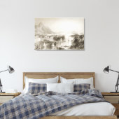 Clew Bay, gezien vanuit Westport, County Mayo Canvas Afdruk (Insitu (Slaapkamer))