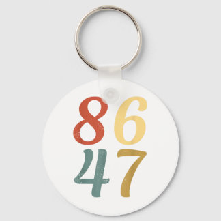 Clic  80s Style 86 47 Anti Trump 8647 Sleutelhanger