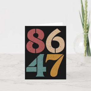 Clic 80s Style 86 47 Anti Trump Kaart