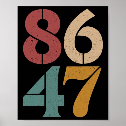 Clic 80s Style 86 47 Anti Trump Poster (Voorkant)