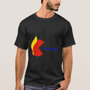 Clic Arcade Game Grappig Trump eet Blue Stippen 20 T-shirt