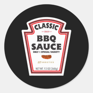 Clic Bbq-sausfles Etiket Grappige Halloween Kostuu